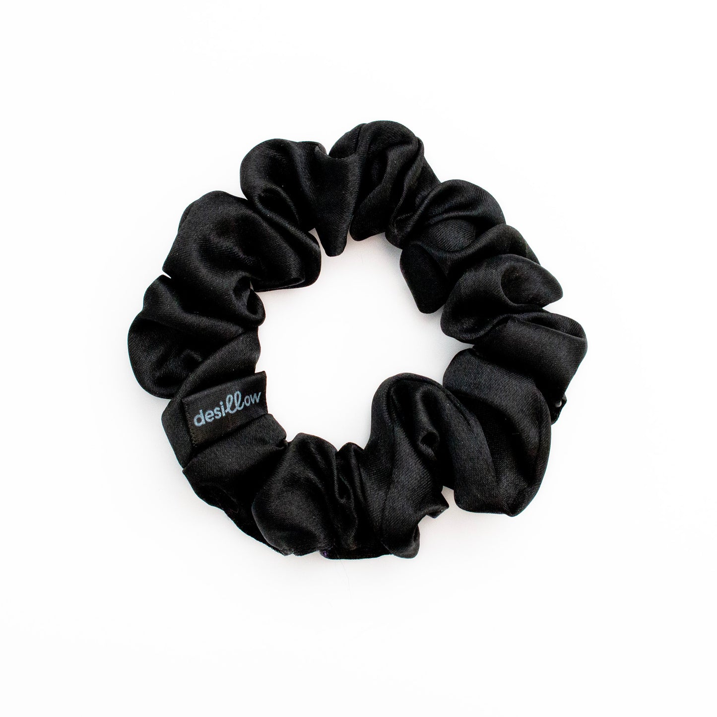 mini chouchou noir satin