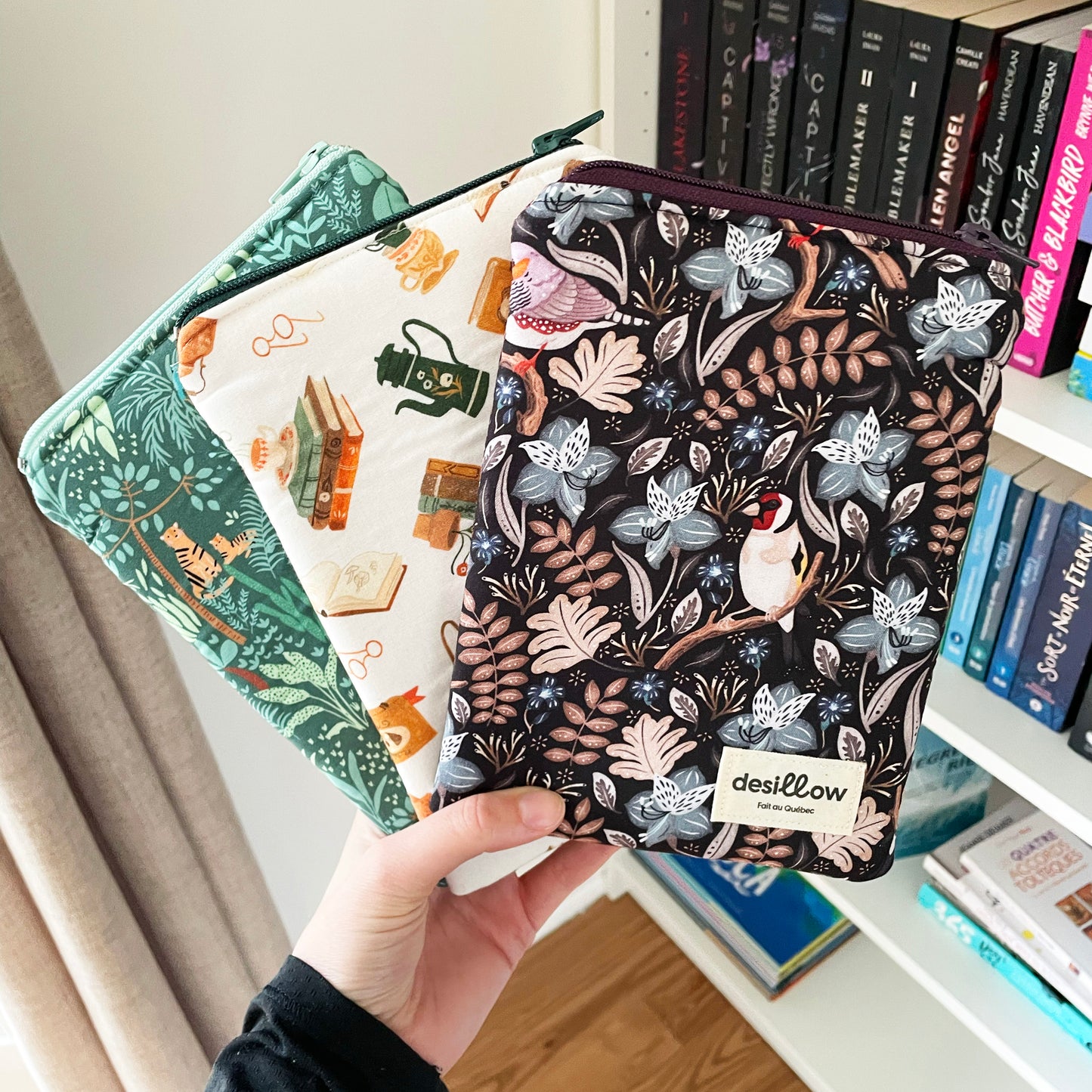 Pochette liseuse Oiseaux mystiques