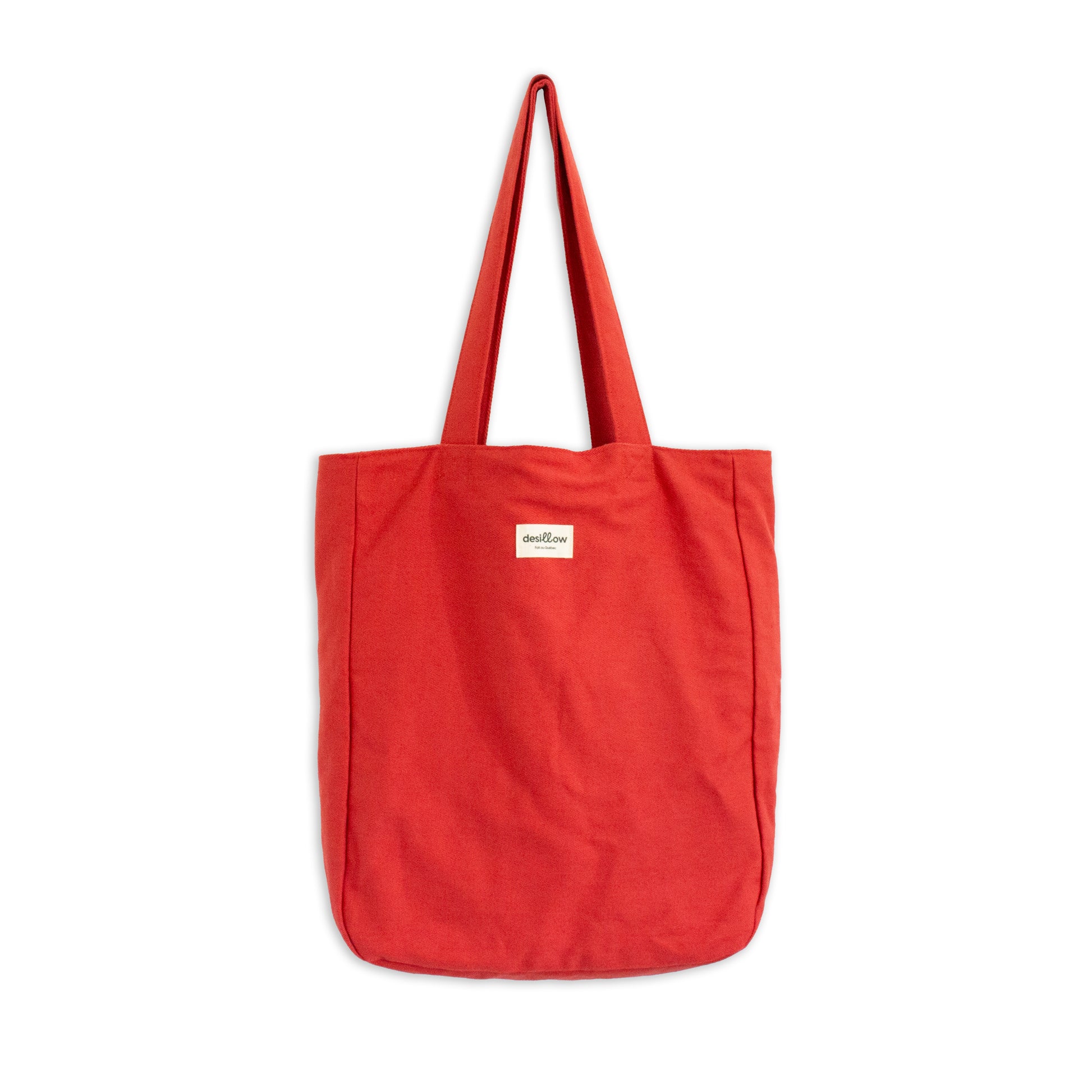 Tote bag rouge en tissu du quotidien