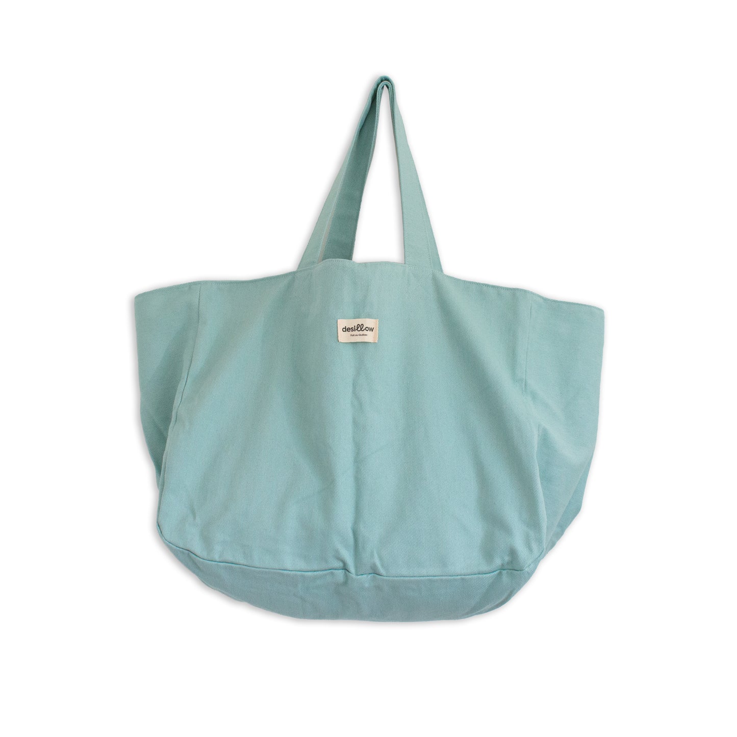 Sac de plage Bleu en tissu biologique 